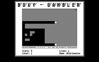 Boxy Gambler atari screenshot